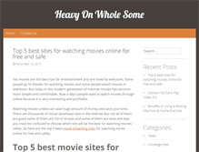 Tablet Screenshot of heavyonwholesome.com